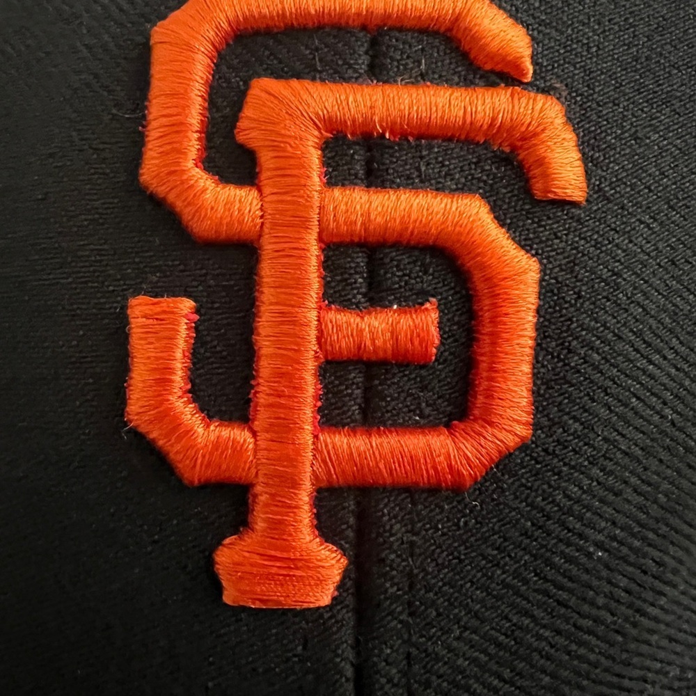 EUC 47 Brand SF Giants Black Cap with Orange Logo OS Adjustable Velcro back - Picture 2 of 10